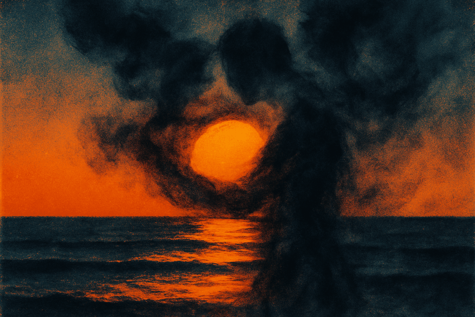 Visual interpretation of "Access Revoked": A girl skipped a stone across a crystal lake,; the ripples shatter the surface of your skin.