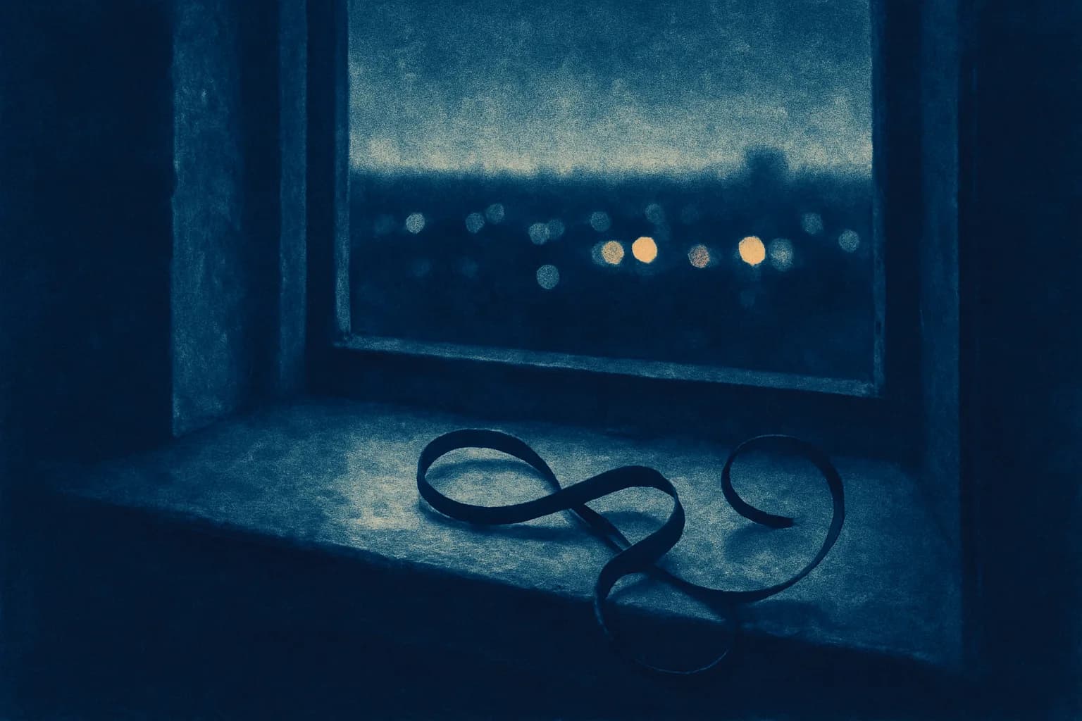 Artwork for "I forgot to close your eyes", drawn from the lines: Close your eyes, and listen to the songs; You loved 10, 20, or 40 years ago—