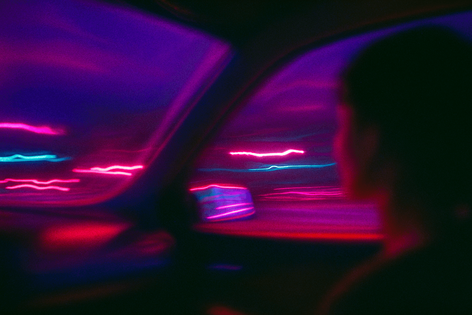 Visual interpretation of "Off the Avenue": Oh, how I wished I could have been driving; Straight to you, on the long highway