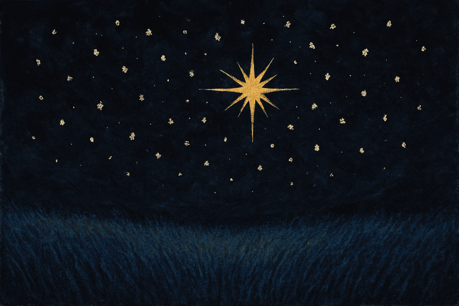 Visual interpretation of "One summer night, you'll glimpse infinity.": One summer night, you'll glimpse infinity.; Climb the hill, between the