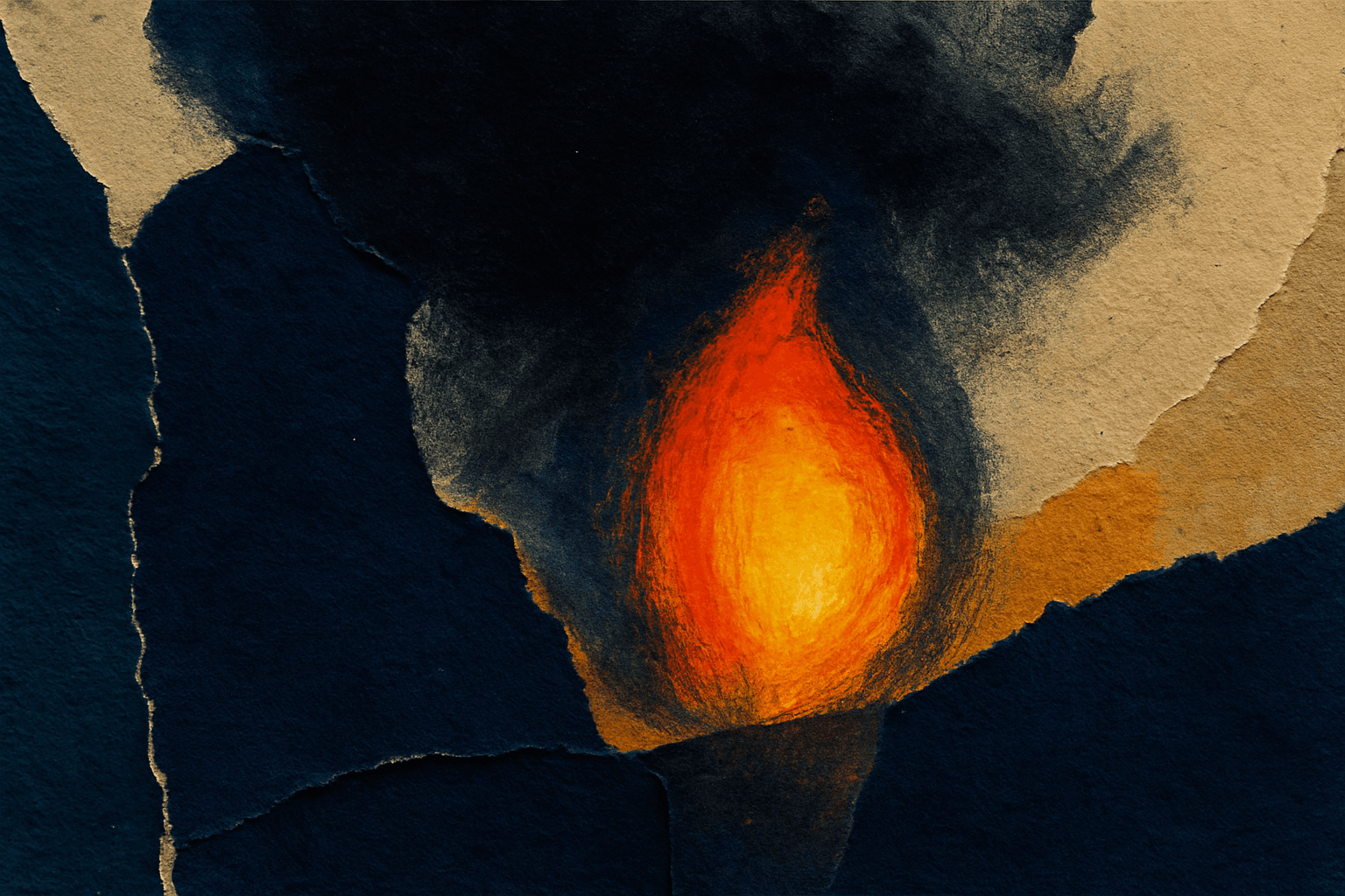 Visual interpretation of "The shadow of a dark cloud you felt": The shadow of a dark cloud you felt; hovering over you,