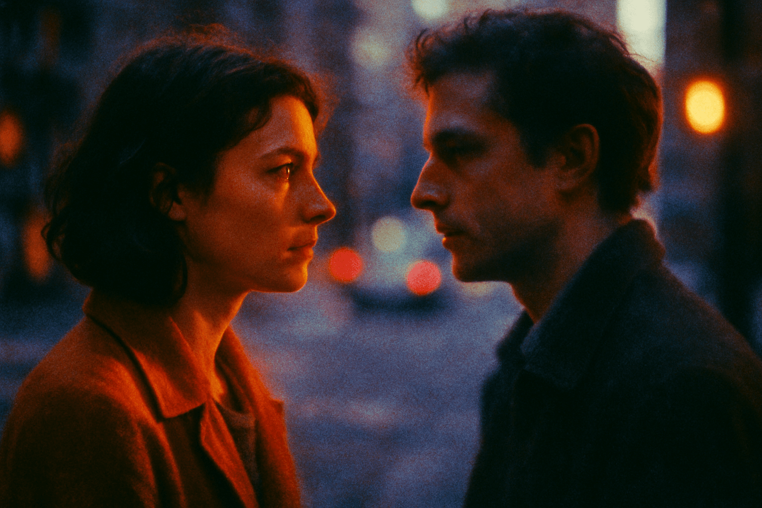 Visual interpretation of "One day, on a corner, waiting for the light to change,": One day, on a corner, waiting for the light to change,; on a walk back home—