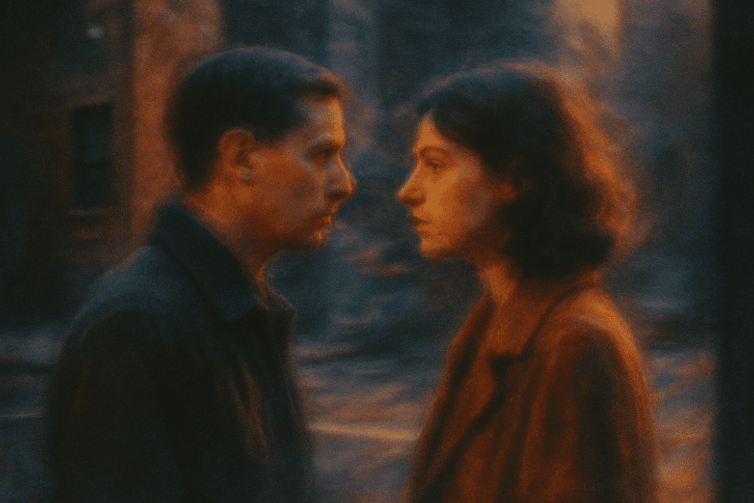 Visual interpretation of "One day, on a corner, waiting for the light to change,": One day, on a corner, waiting for the light to change,; on a walk back home—