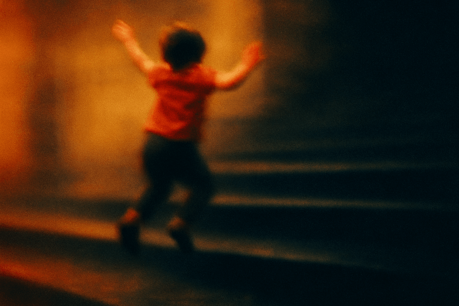 Visual interpretation of "On the steps outside of music class": On the steps outside of music class; You taught me how to jump through time.