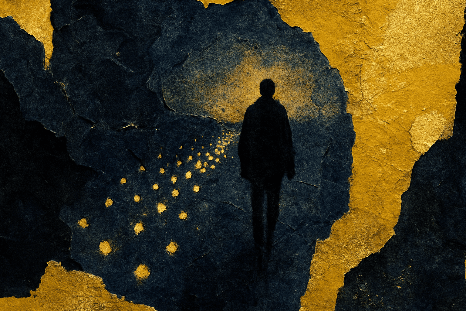 Visual interpretation of "The escape with no roadmap": The escape with no roadmap; Where any path you choose to walk