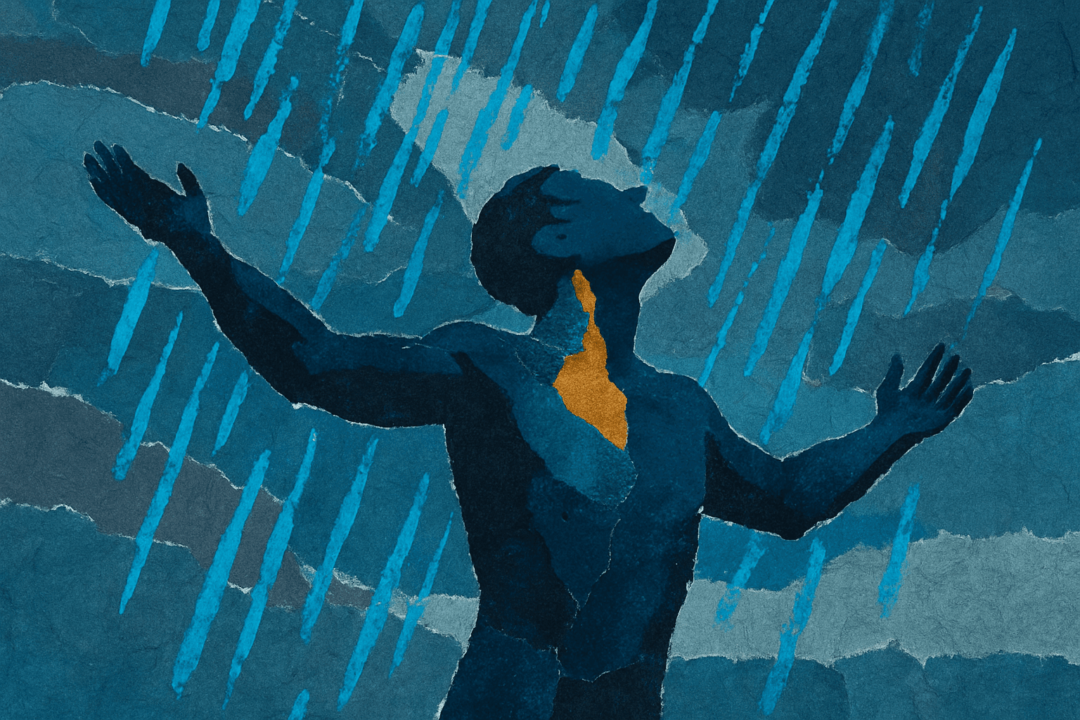 Visual interpretation of "Only by stripping the partial shrouds": Only by stripping the partial shrouds; Of indecision