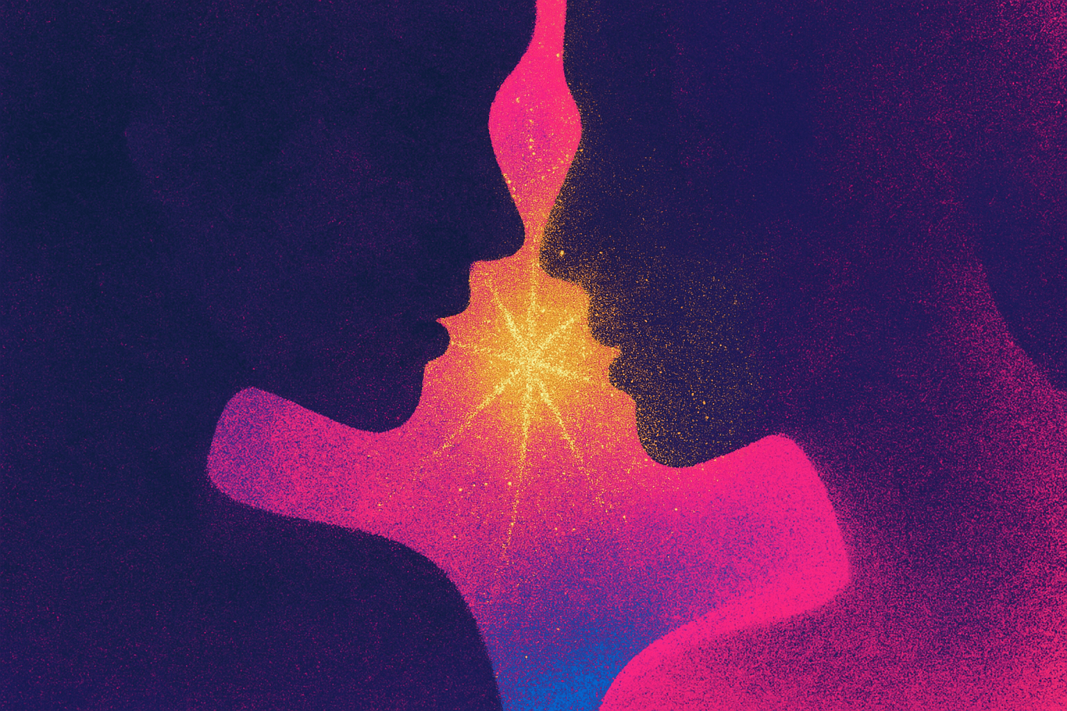 Visual interpretation of "She appeared like a sparkling shimmer": She appeared like a sparkling shimmer; From the glow of the purple crystal