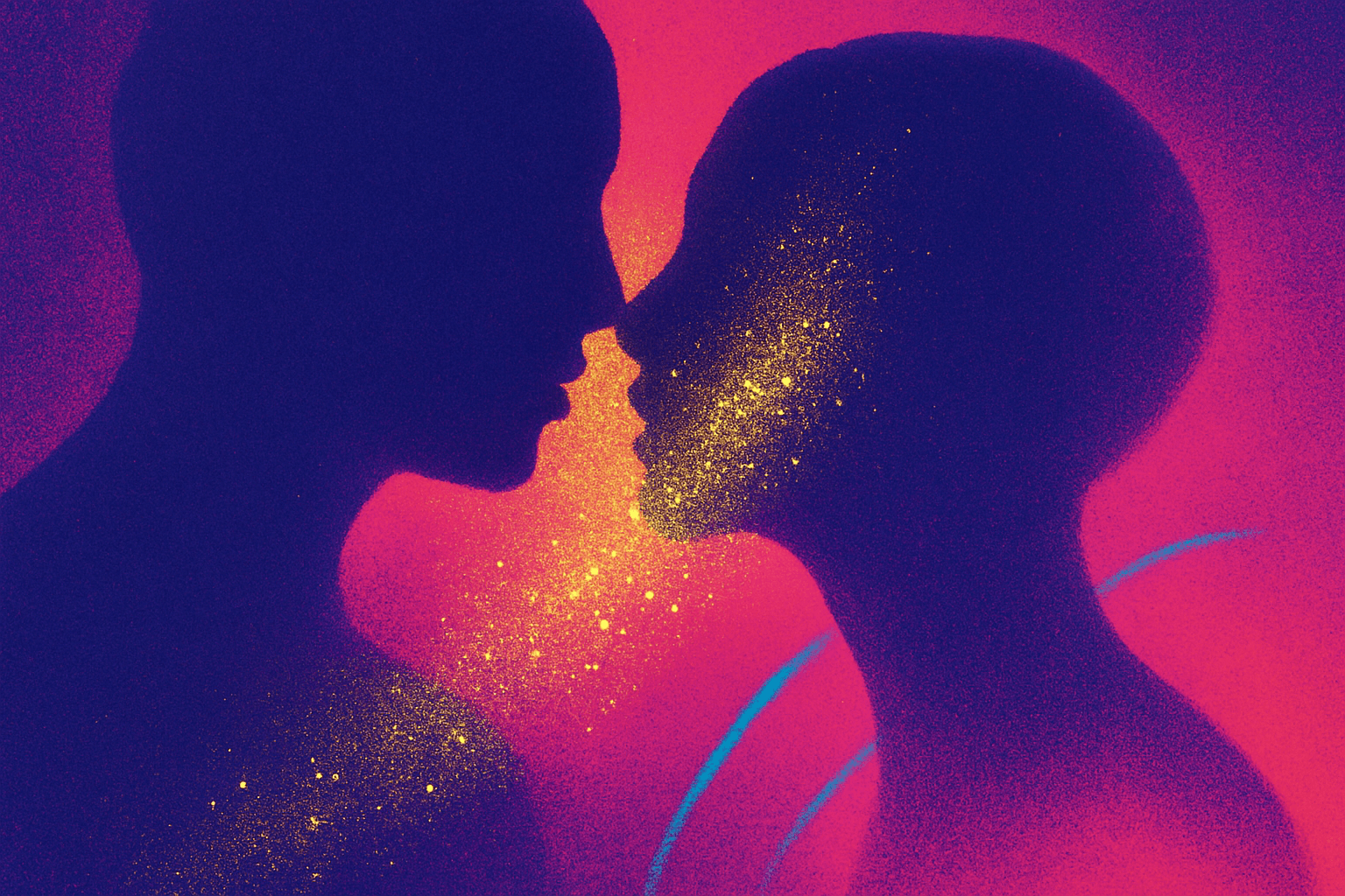 Visual interpretation of "She appeared like a sparkling shimmer": She appeared like a sparkling shimmer; From the glow of the purple crystal