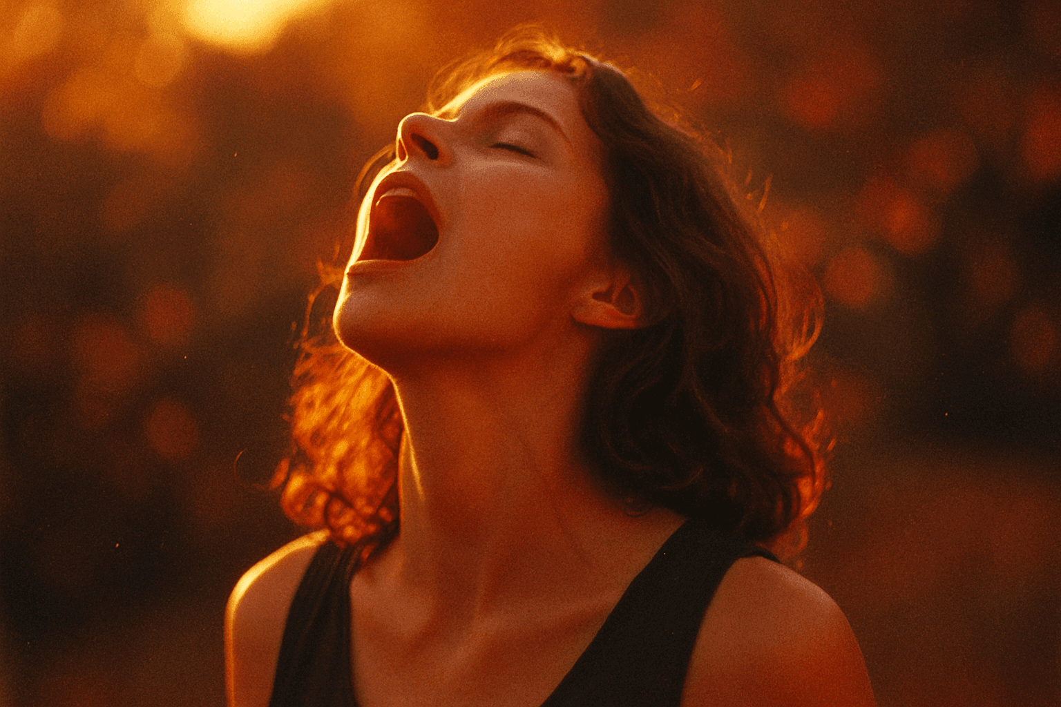 Visual interpretation of "All the times you felt the music stir": All the times you felt the music stir; your soul,