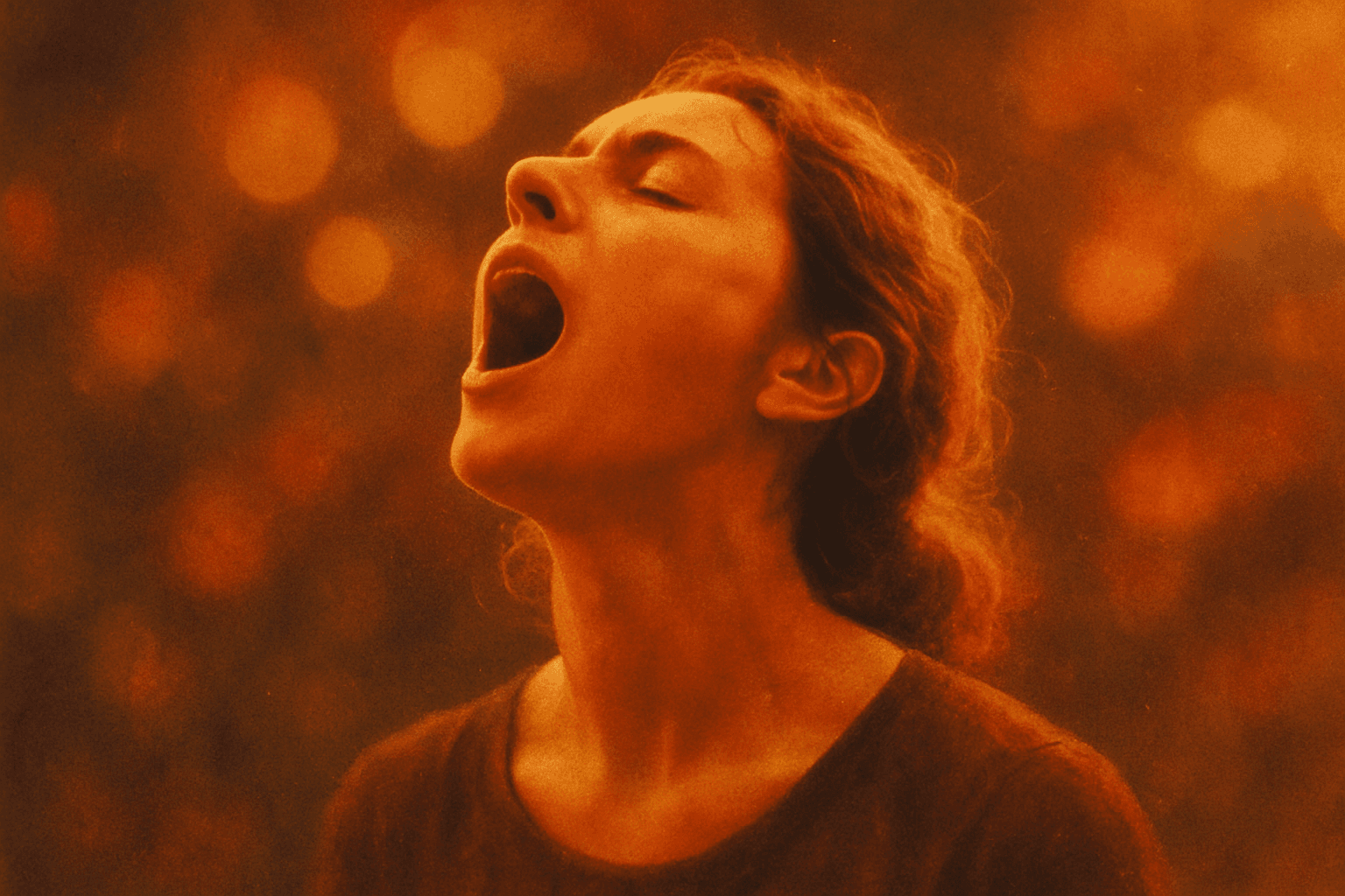 Visual interpretation of "All the times you felt the music stir": All the times you felt the music stir; your soul,