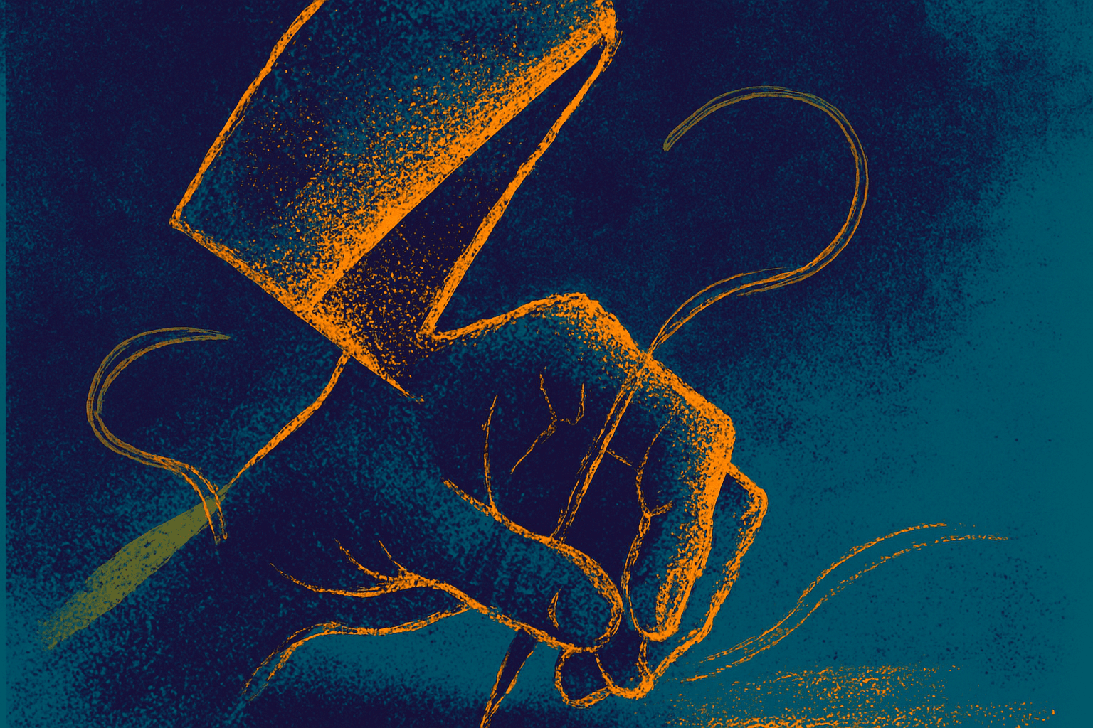 Visual interpretation of "Notice the tremors in your": Notice the tremors in your; unsteady hand as you draw