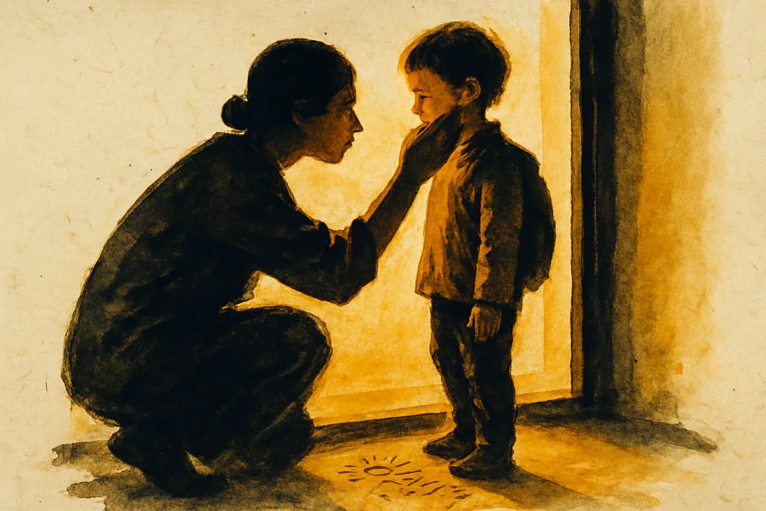 Artwork for "The times you were held", drawn from the lines: The times you were held; in those rare, accidental pauses,