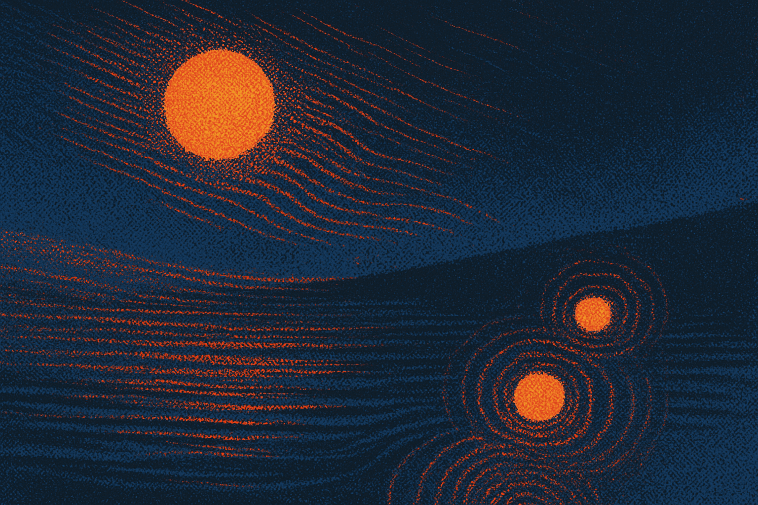 Visual interpretation of "The high-pitched call": The high-pitched call; that escaped your chapped lips