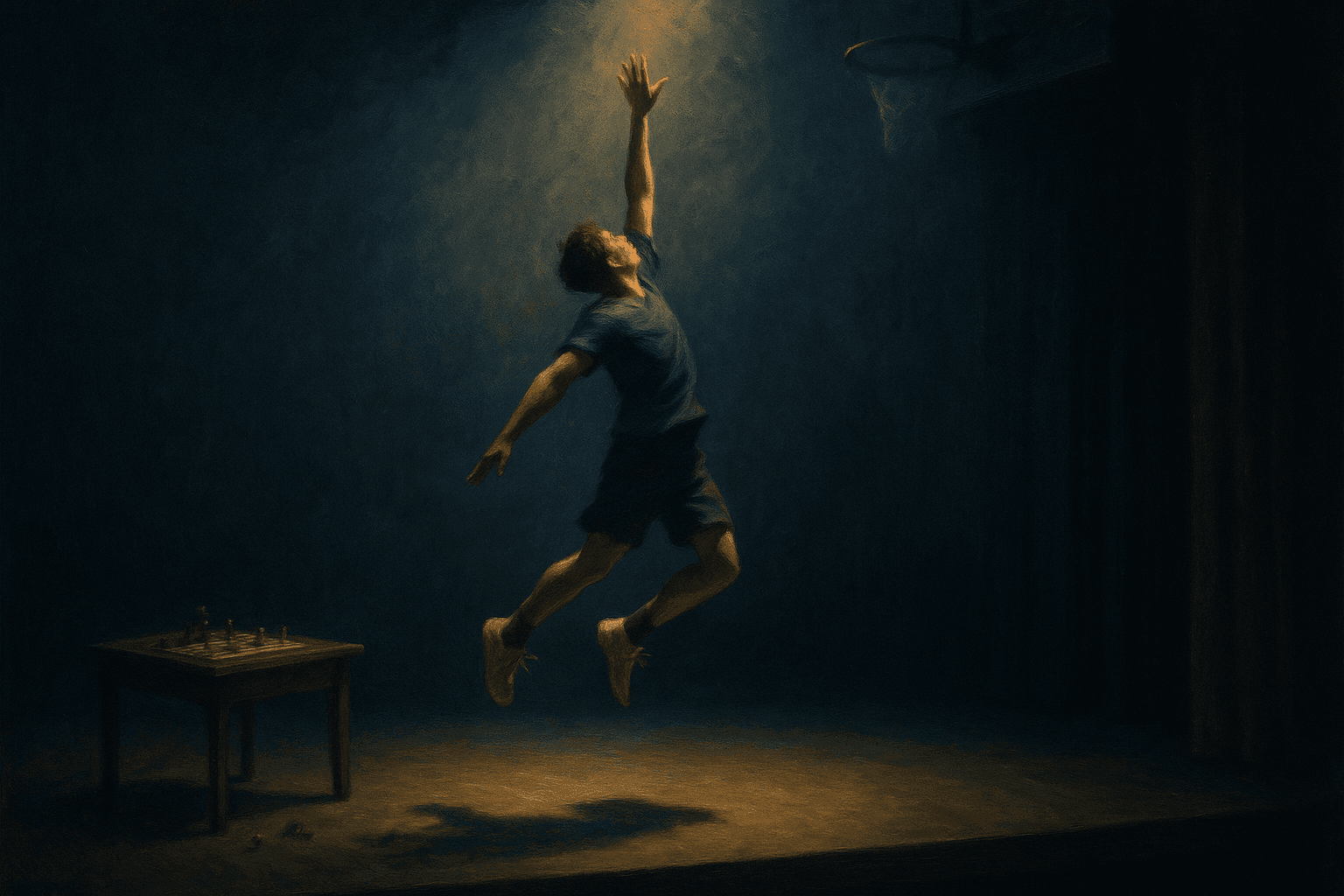 Visual interpretation of "Bring your past selves to their feet": Treasure the time you have on stage,; For you may not always sing so sweet.