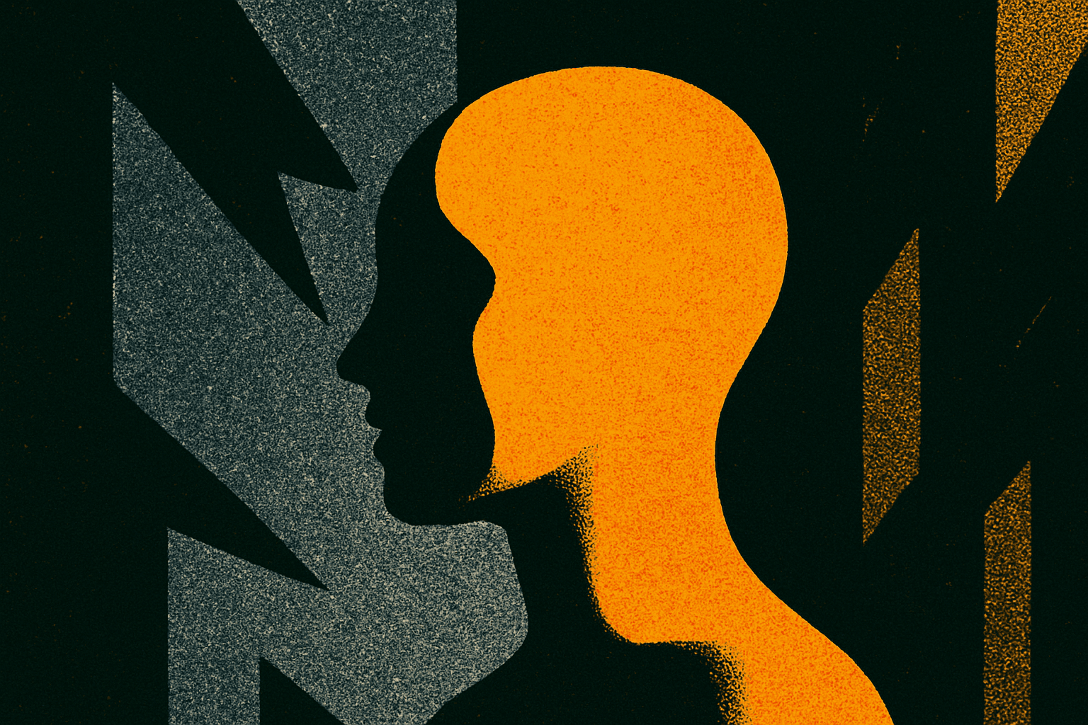 Visual interpretation of "Don't fucking listen.": You don't have to lie.; Your truth is a flawless silhouette