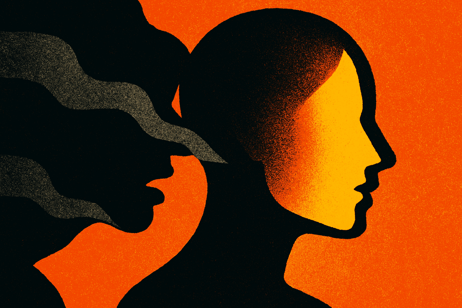 Visual interpretation of "Don't fucking listen.": You don't have to lie.; Your truth is a flawless silhouette