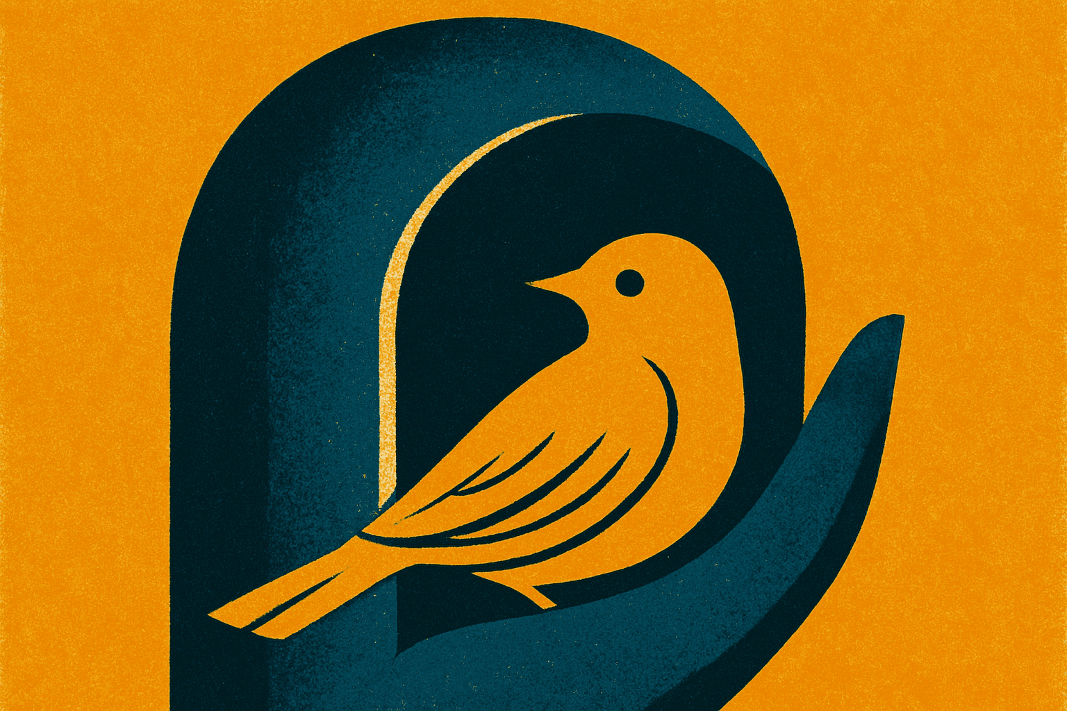 Visual interpretation of "Hold close the messenger": One day, you'll discover a way to; do things—