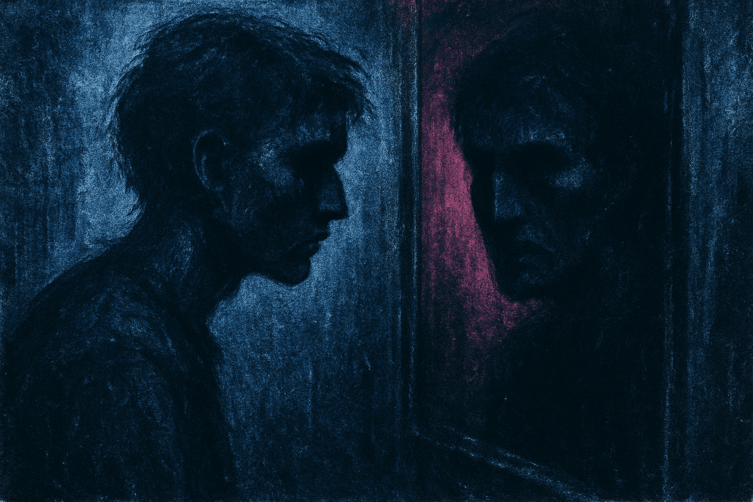 Visual interpretation of "Indistinguishable from silence": Sometimes the screams grow so loud; The sound becomes indistinguishable