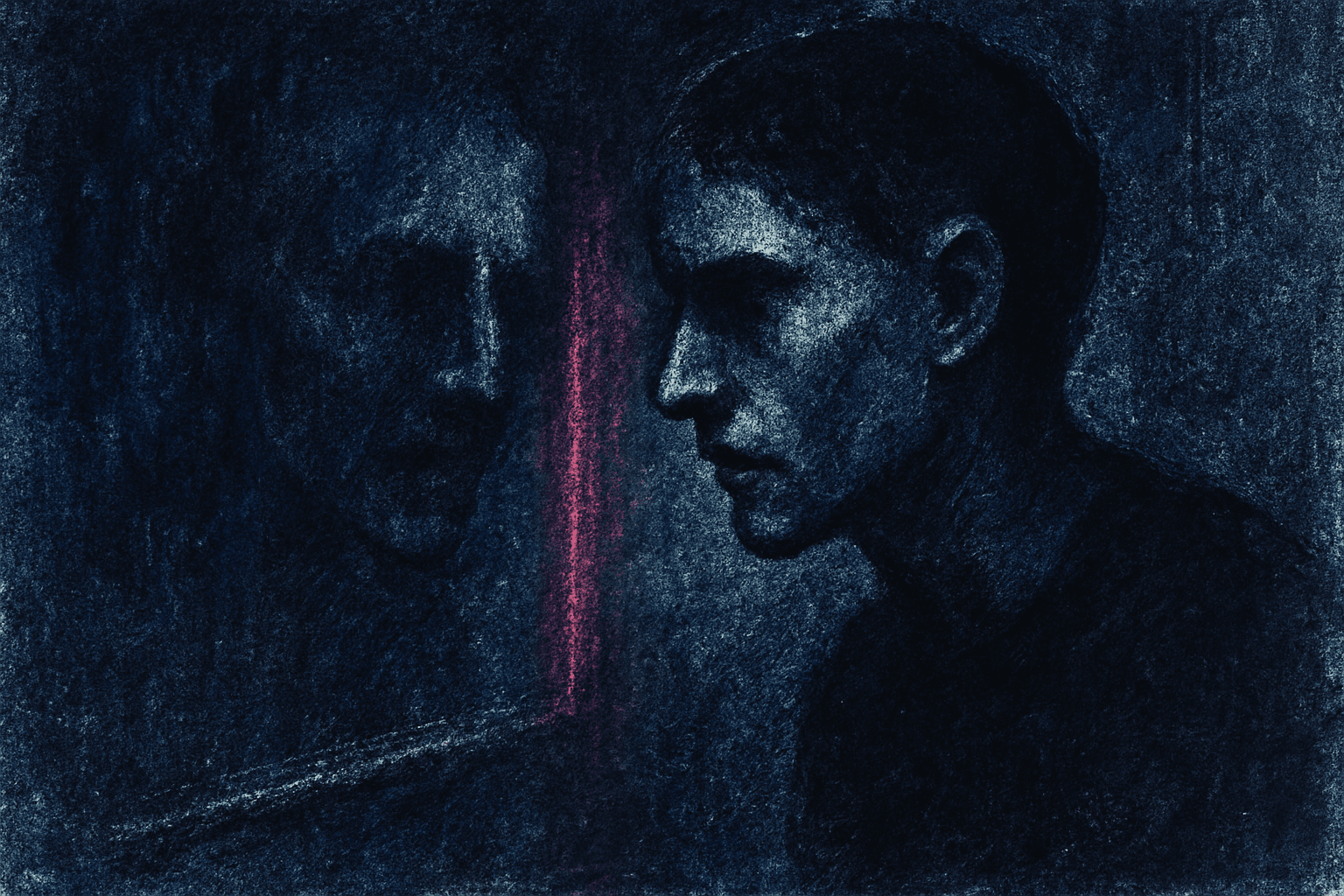 Visual interpretation of "Indistinguishable from silence": Sometimes the screams grow so loud; The sound becomes indistinguishable