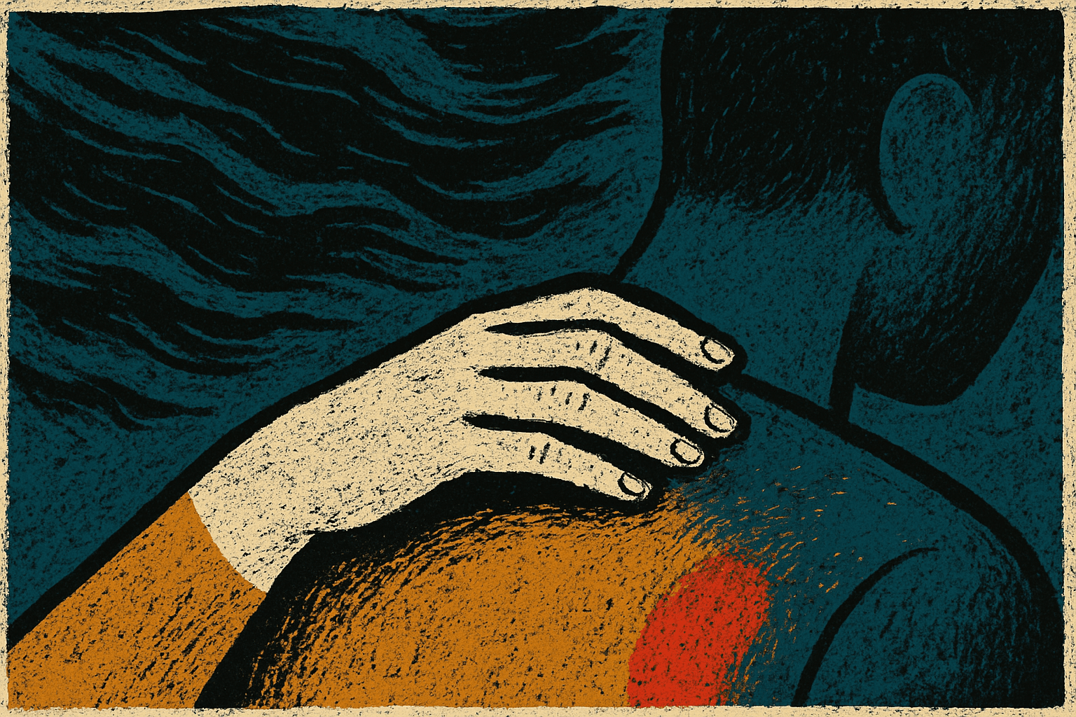 Visual interpretation of "Let the wind die down": What you didn't have—; A cycloned prophecy in your mind.