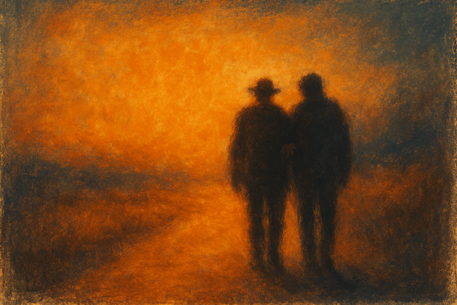 Visual interpretation of "Let's walk together": You don't yet know me, but I know; exactly who you are.