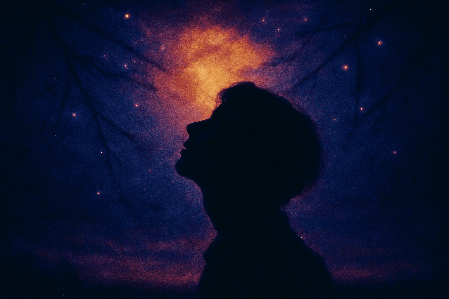 Visual interpretation of "The journey begins": Imagine I was right there with you; When you looked up to your bedroom