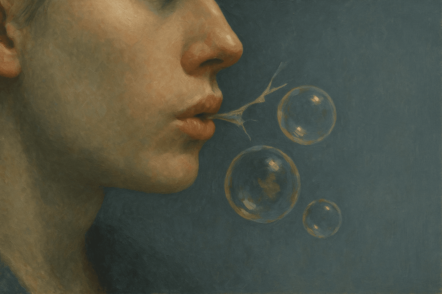 Visual interpretation of "Or leave before you": What if you got so good at lying; That they could just float out of you