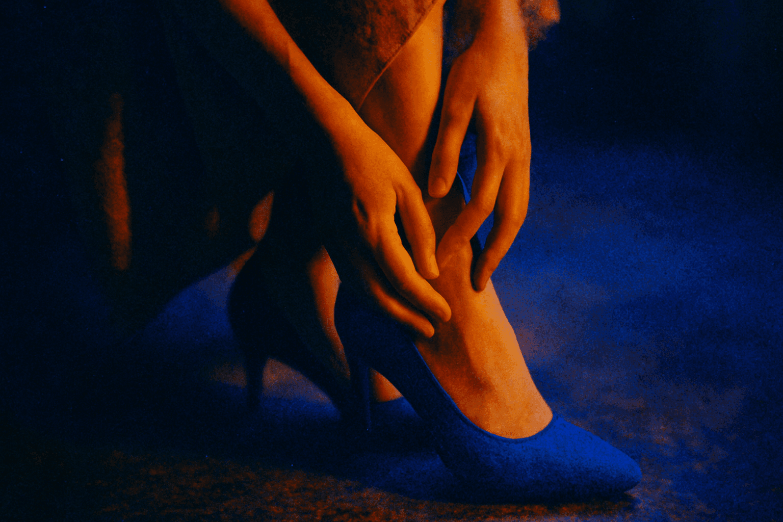 Visual interpretation of "Remember the feeling": You look down; At your wedding shoes, from so long ago,