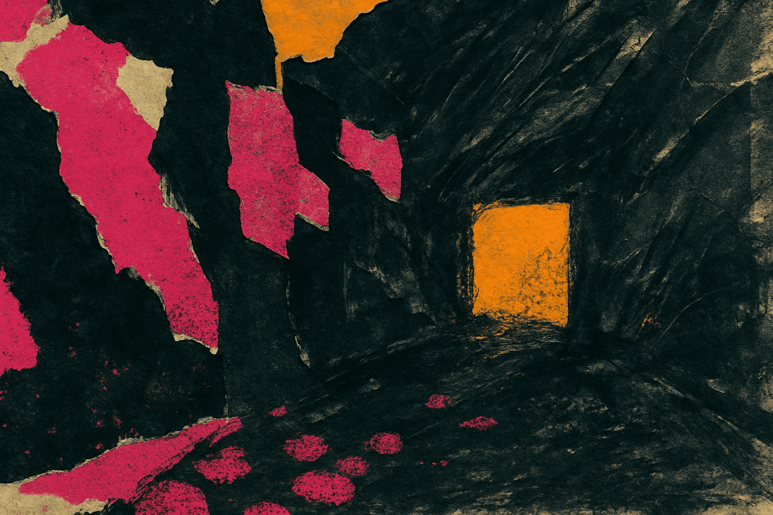 Visual interpretation of "Revisit the darkness": What force draws you back to walk; the winding tunnel of