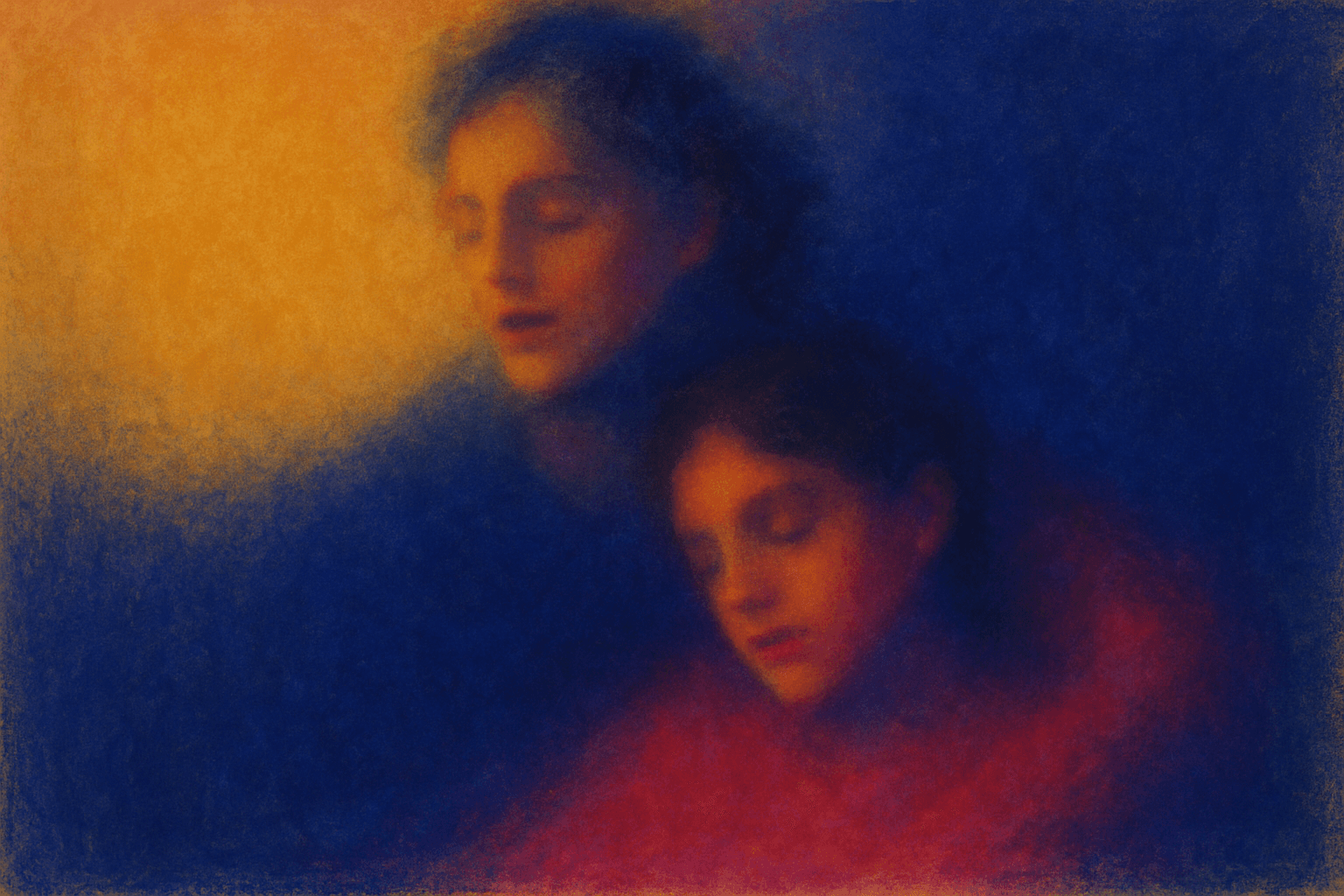 Visual interpretation of "So use your own": You never yearned to hear; another voice