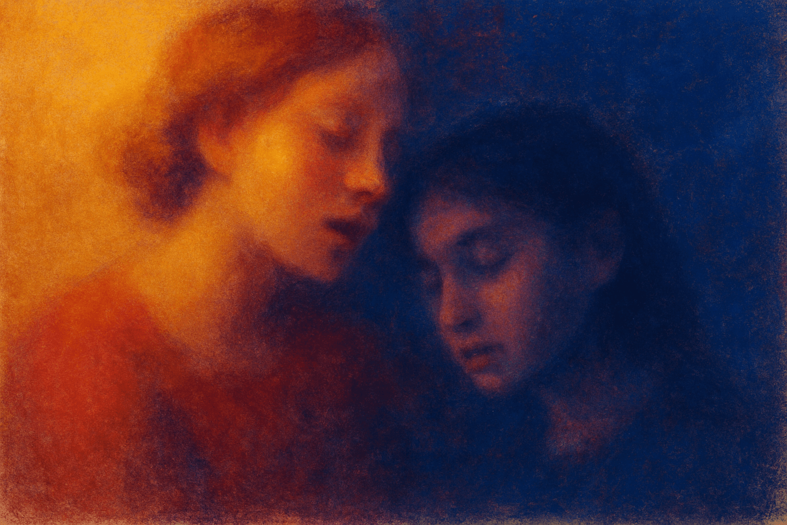 Visual interpretation of "So use your own": You never yearned to hear; another voice