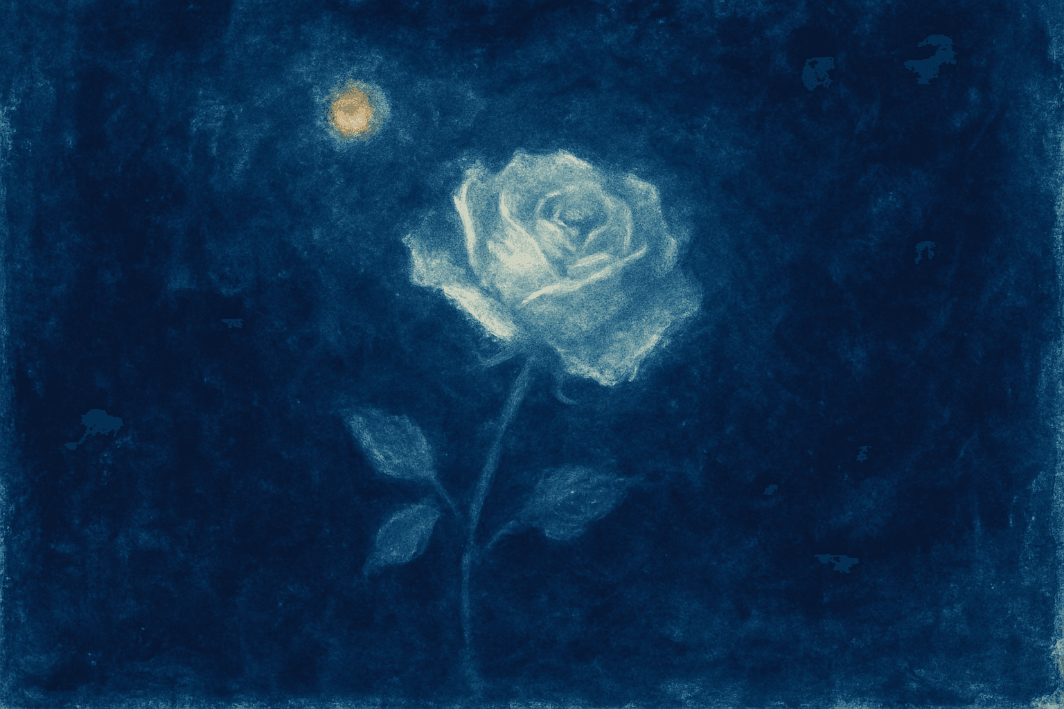 Visual interpretation of "The argument against war": To dance beneath the moonlight; with ghosts across the still lake