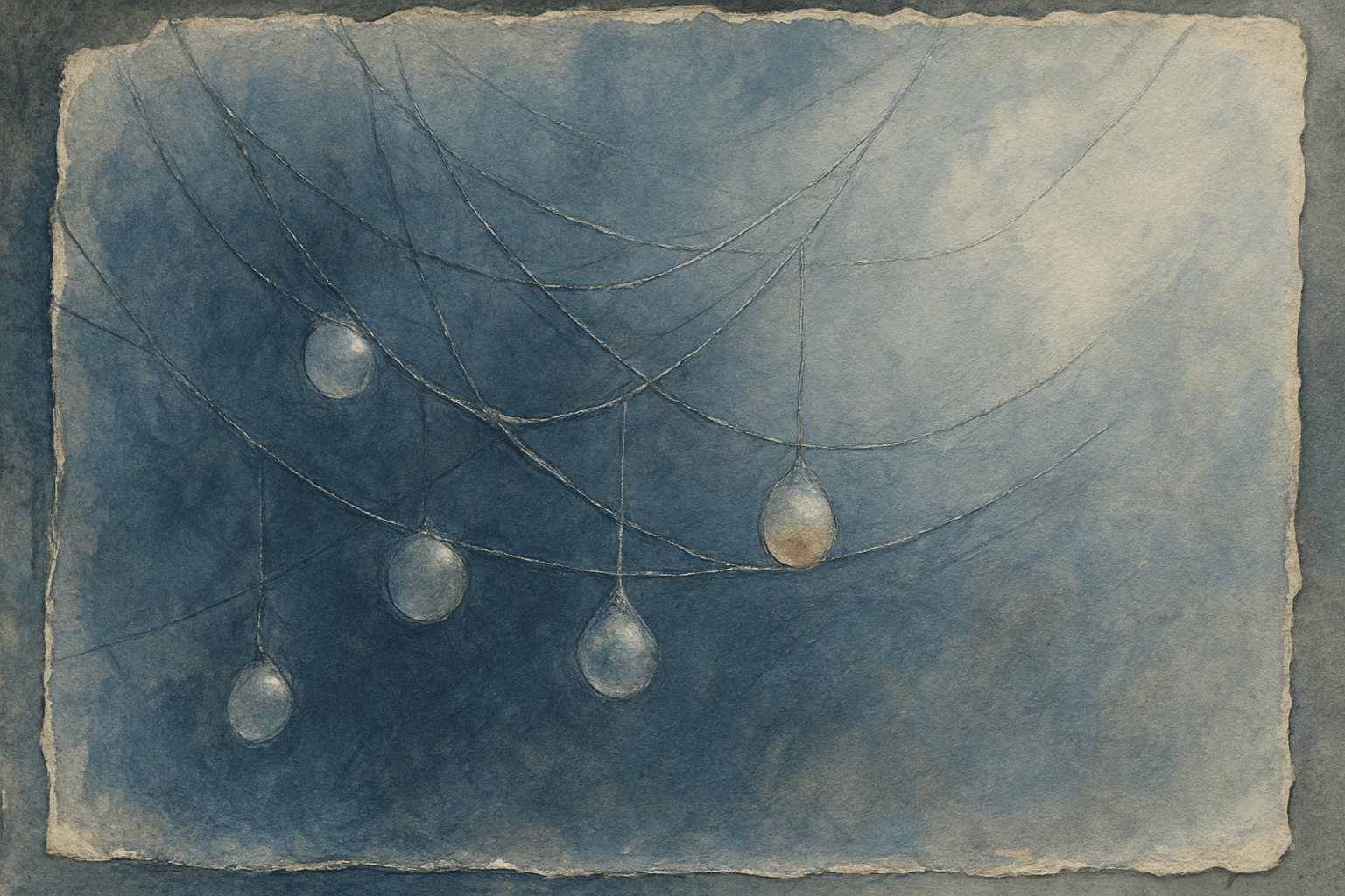 Visual interpretation of "The dewdrops of your dreams": It's the words scrawled past the margins; That are all you'll ever need.