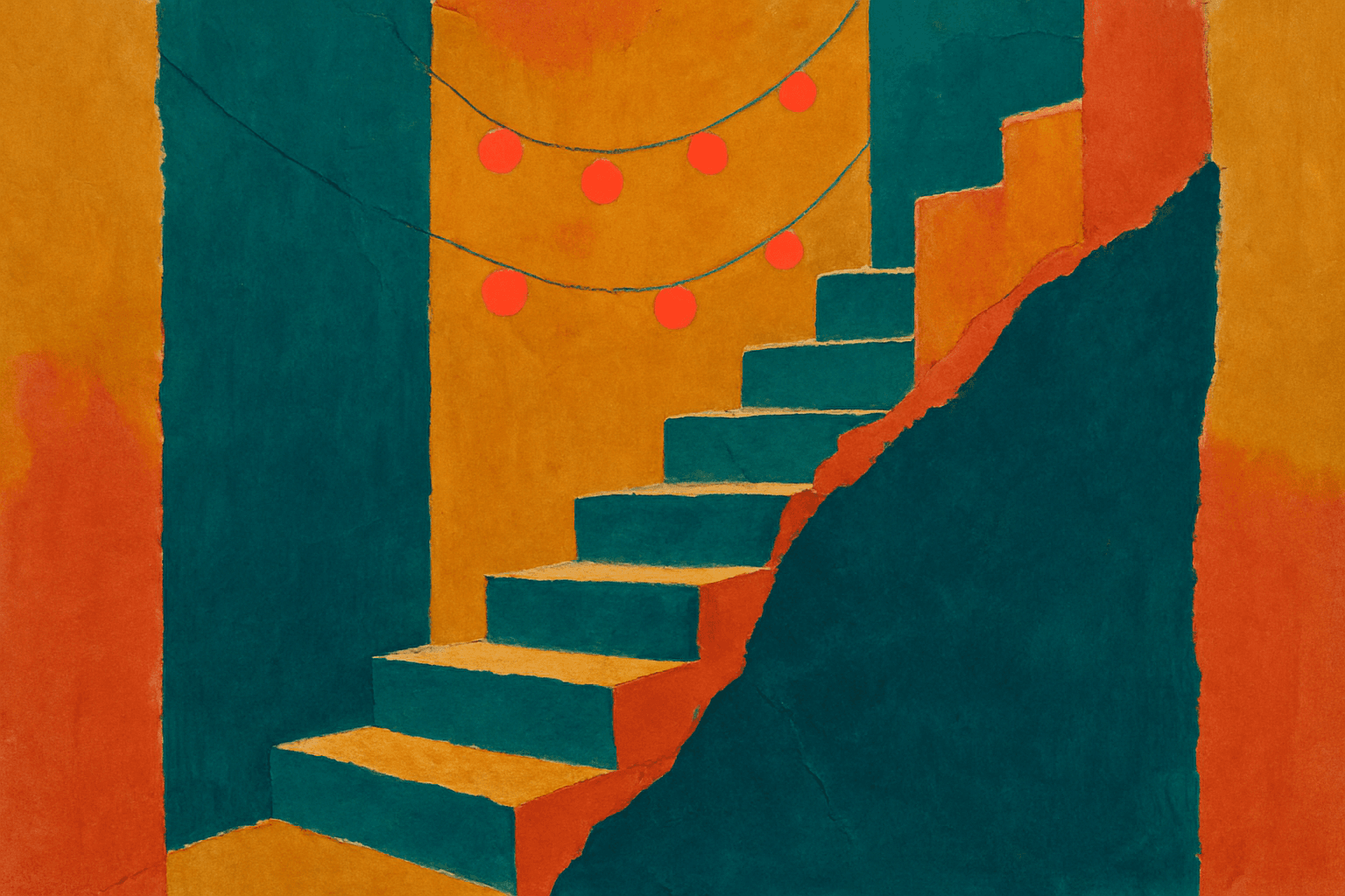 Visual interpretation of "Until you find the color": Can you arrange the blocks; And place yourself within?