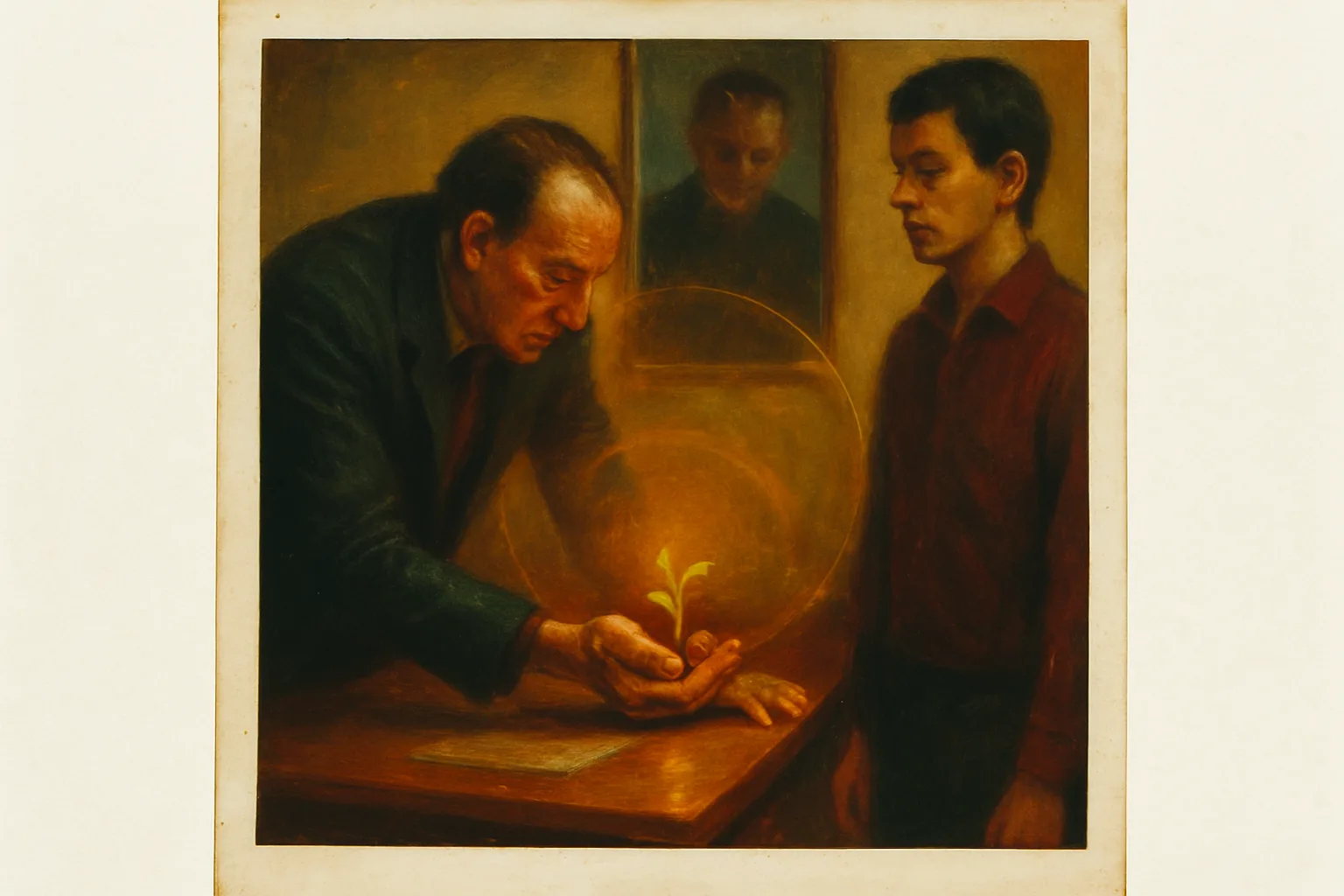 Artwork for "You can", drawn from the lines: One day you'll meet a person; Who, for no reason at all, doesn't like you