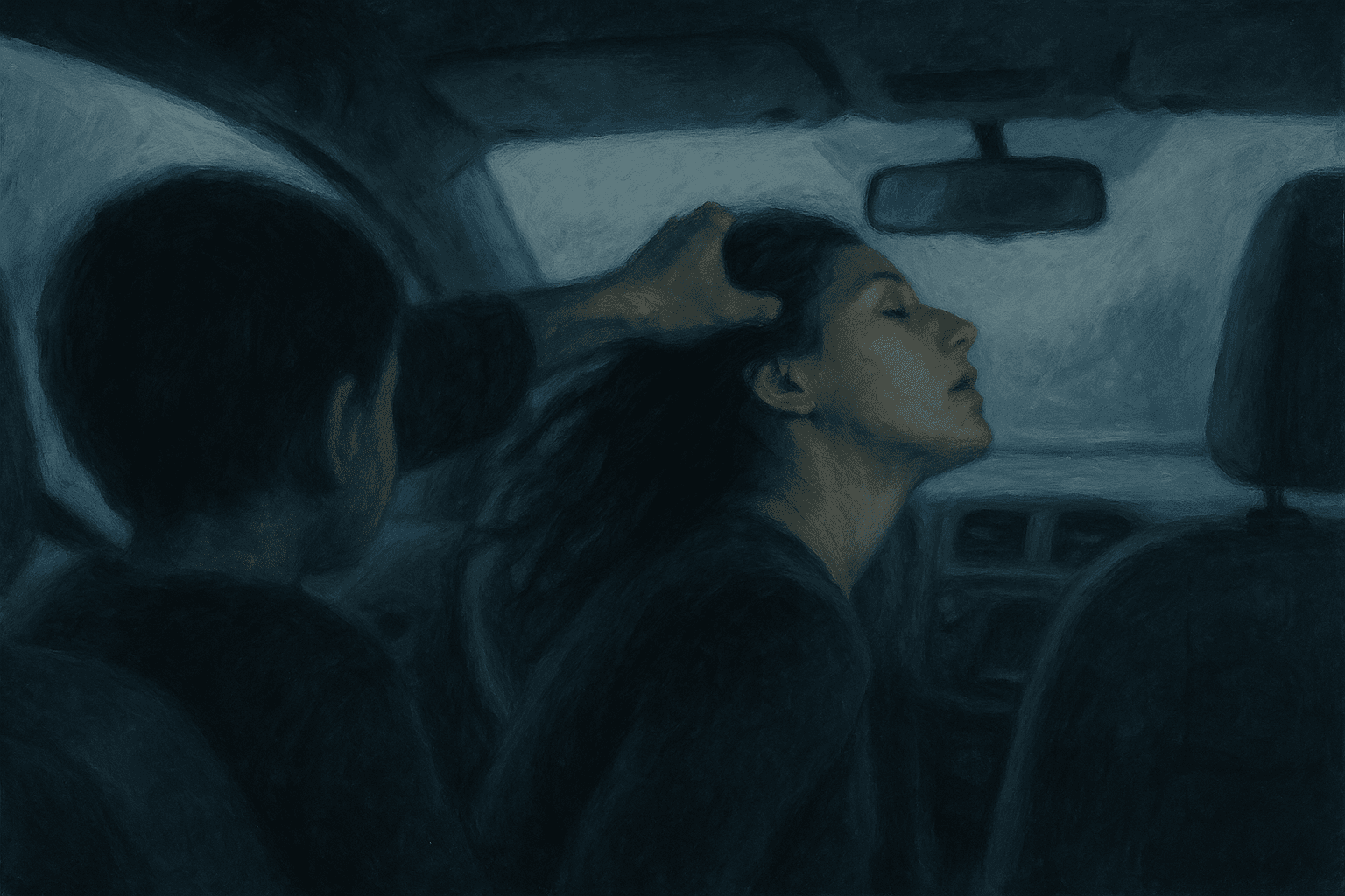 Visual interpretation of "You're such a beautiful child": One day you'll watch; From the back seat of the car