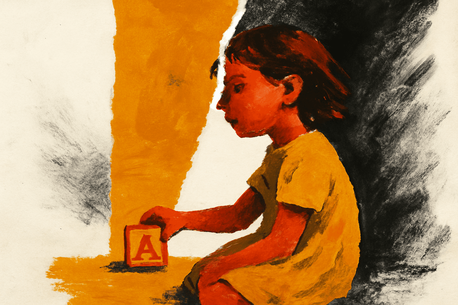 Visual interpretation of "You're such a beautiful child": One day you'll watch; From the back seat of the car