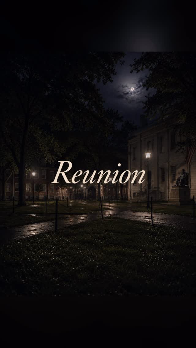Artwork for "Reunion", drawn from the lines: Reunion; A dark late-spring night
