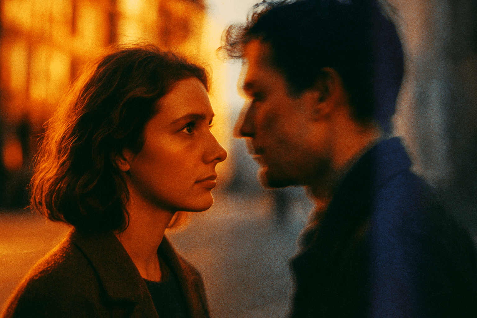 Visual interpretation of "One day, on a corner, waiting for the light to change,": One day, on a corner, waiting for the light to change,; on a walk back home—