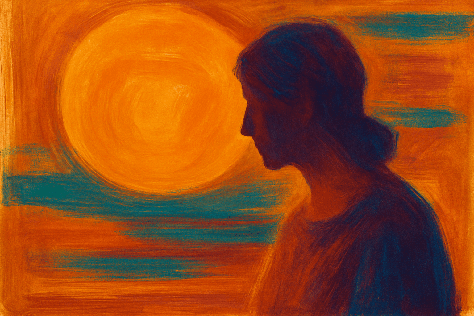 Visual interpretation of "How'd you know the echo of colors": How'd you know the echo of colors; Of those Suzuki strings