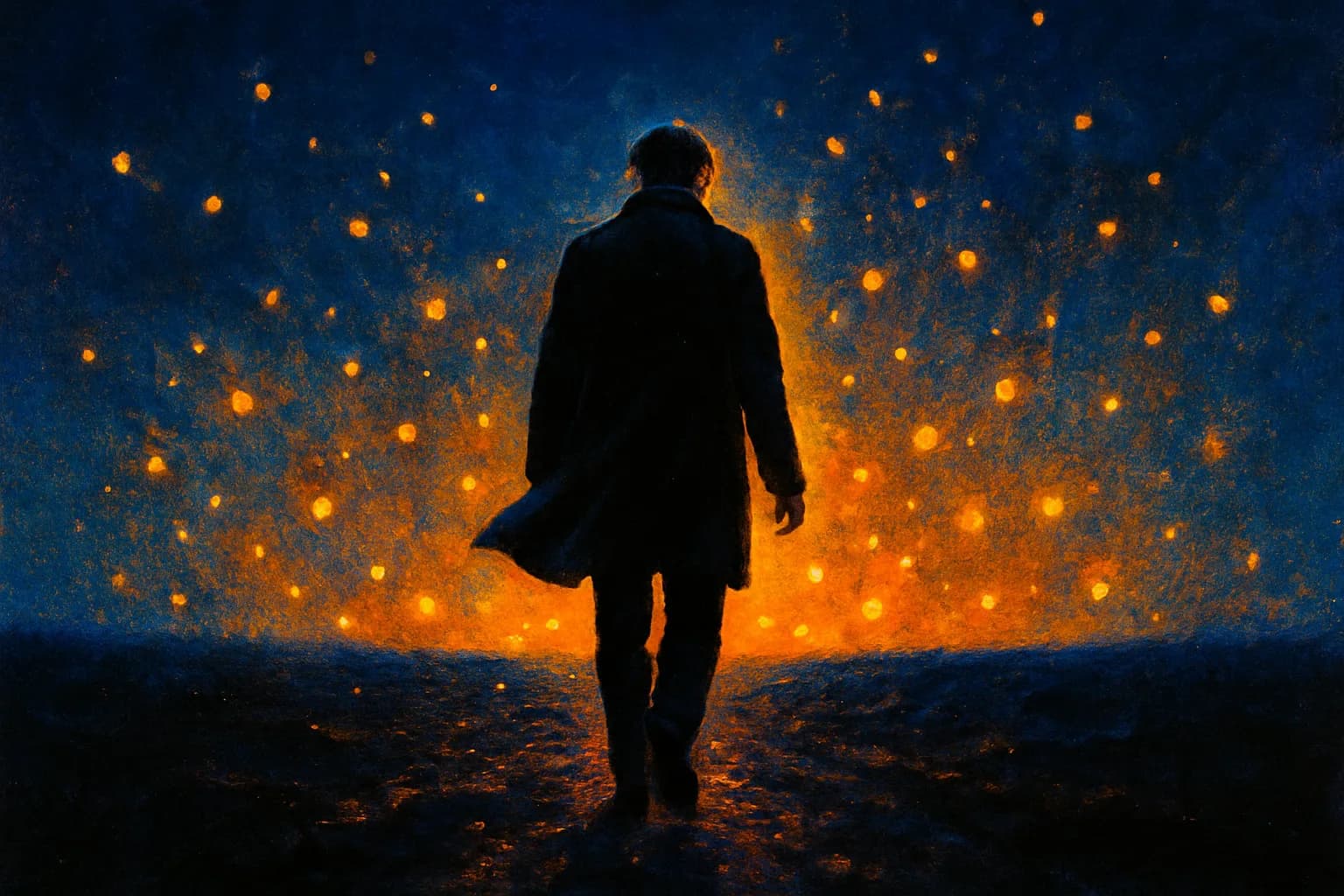 Artwork for "The escape with no roadmap", drawn from the lines: The escape with no roadmap; Where any path you choose to walk