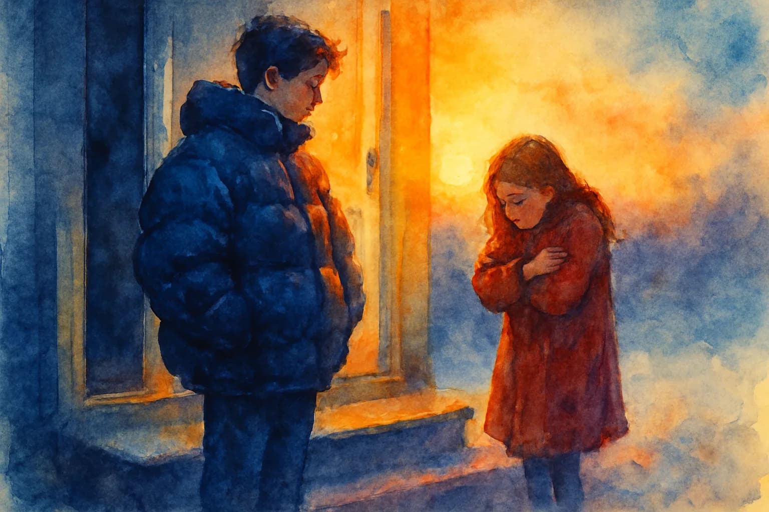 Artwork for "The jacket you wore all last", drawn from the lines: The jacket you wore all last; year