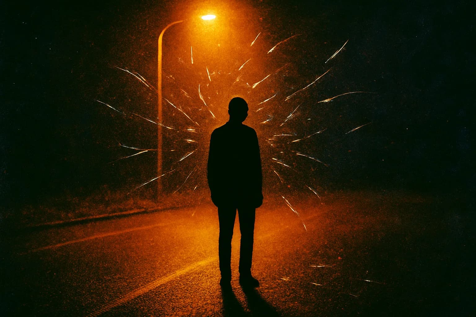 Artwork for "Don't fucking listen.", drawn from the lines: You don't have to lie.; Your truth is a flawless silhouette