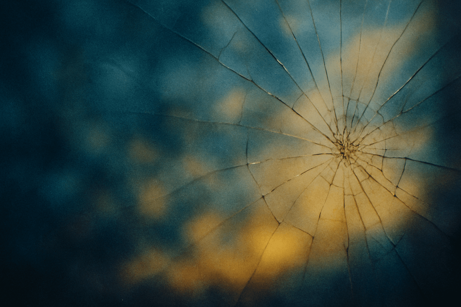 Visual interpretation of "Out of any other": How does it look through; The glass of the window blown