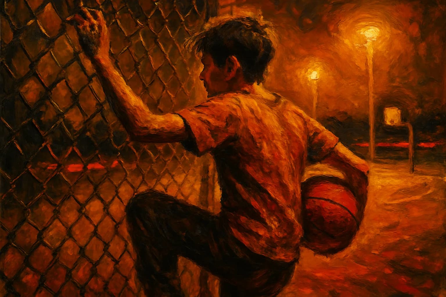 Artwork for "So slip away", drawn from the lines: It's okay to; Slip out at night,