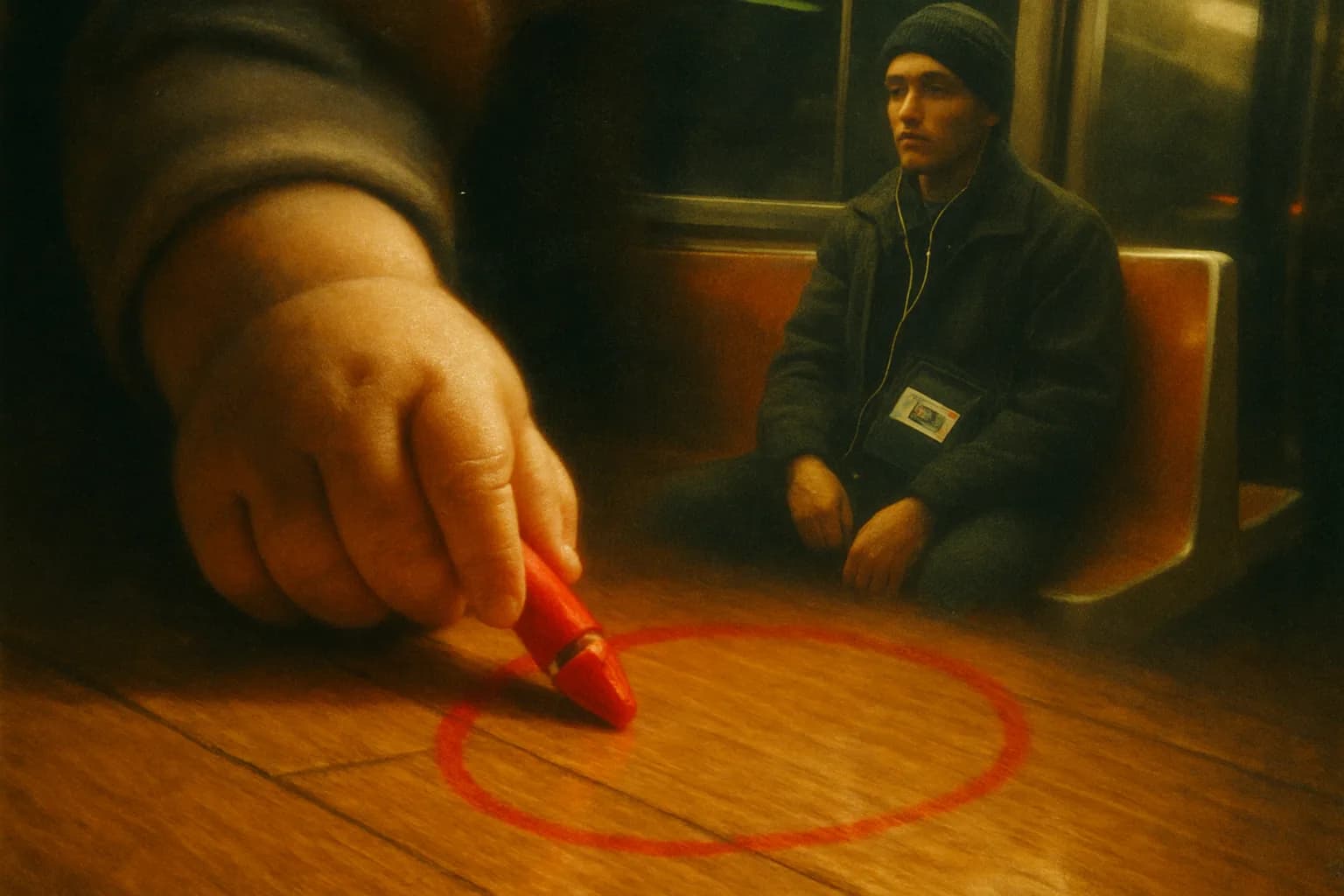 Artwork for "Where dreams emerged...", drawn from the lines: Please don't take away the early mornings; on the subway, Biggie bumping in the